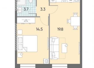 Продам 1-ком. квартиру, 41.3 м2, Москва, ЖК Зиларт, 18/19/27, метро ЗИЛ