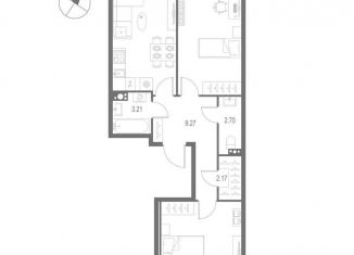 2-комнатная квартира на продажу, 63.9 м2, Санкт-Петербург, метро Горный институт