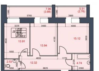 Продажа 2-ком. квартиры, 69.3 м2, Череповец, Октябрьский проспект, 98