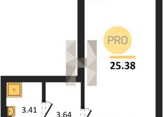 Продается квартира студия, 25.4 м2, Екатеринбург, Ленинский район