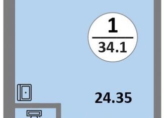 Квартира на продажу студия, 34.1 м2, Красноярский край, Соколовская улица, 52