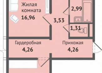 2-комнатная квартира на продажу, 65.2 м2, деревня Аркасы, Изумрудная улица, 1