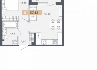 1-комнатная квартира на продажу, 37.1 м2, Санкт-Петербург, Московское шоссе, 13ВА, ЖК Звёзды Столиц