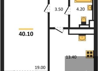 1-ком. квартира на продажу, 40.1 м2, Воронеж, улица Загоровского, 5/4