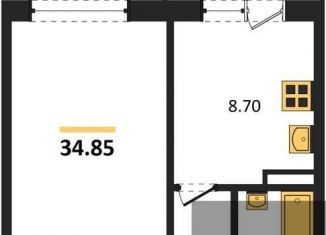 Продажа 1-комнатной квартиры, 34.8 м2, Воронеж