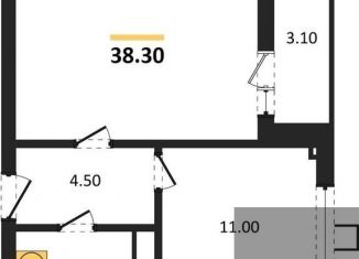 Продам 1-комнатную квартиру, 38.3 м2, Воронеж, Ленинградская улица, 17