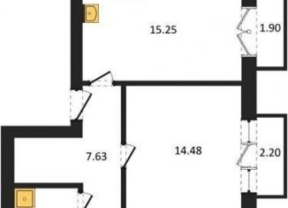 Двухкомнатная квартира на продажу, 65.2 м2, Калининград, Арсенальная улица, 31к1