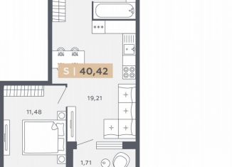 Продаю 1-ком. квартиру, 40.4 м2, Санкт-Петербург, Московское шоссе, 13ВА, ЖК Звёзды Столиц