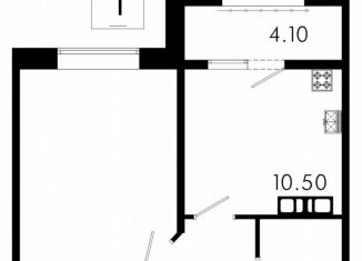 Продам 1-комнатную квартиру, 39.7 м2, Курская область