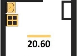 Продаю квартиру студию, 20.6 м2, Воронеж