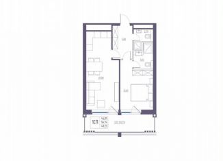 Продажа 1-комнатной квартиры, 56.7 м2, Крым