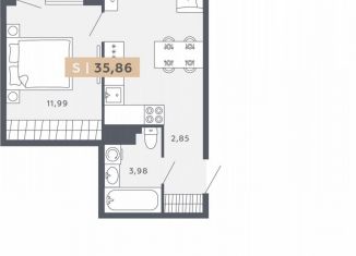 Продаю 1-ком. квартиру, 35.9 м2, Санкт-Петербург, Московское шоссе, 13ВА, ЖК Звёзды Столиц