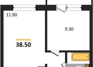 Продам 1-ком. квартиру, 38.5 м2, Обь