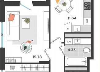 Продам двухкомнатную квартиру, 58.6 м2, Пермь, улица Металлистов, 18