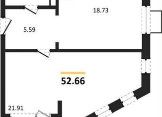Продается однокомнатная квартира, 52.7 м2, Воронеж, набережная Чуева, 7