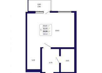 Квартира на продажу студия, 36 м2, Республика Башкортостан