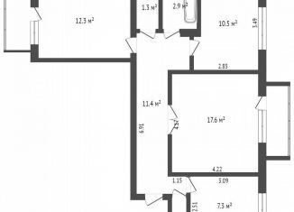 Продаю 3-комнатную квартиру, 66.9 м2, Крым, проспект Ленина, 56