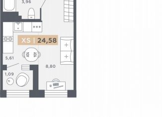 Продается квартира студия, 24.6 м2, Санкт-Петербург, Московское шоссе, 13ВА, ЖК Звёзды Столиц