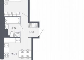 Продажа 1-комнатной квартиры, 44.4 м2, Санкт-Петербург, Московское шоссе, 13ВА, ЖК Звёзды Столиц