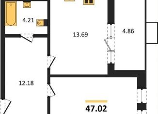 Однокомнатная квартира на продажу, 47 м2, Воронеж, набережная Чуева, 7