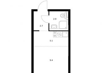Продажа квартиры студии, 20.1 м2, деревня Утечино, жилой комплекс Савин Парк, к7
