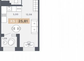 Продаю квартиру студию, 25.8 м2, Санкт-Петербург, Московское шоссе, 13ВА, ЖК Звёзды Столиц