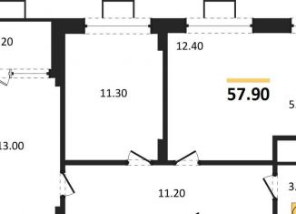 Продам 2-комнатную квартиру, 57.9 м2, Воронеж