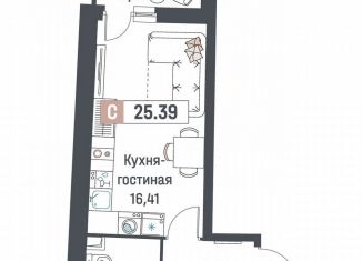Продажа квартиры студии, 25.4 м2, Мурино, ЖК Авиатор