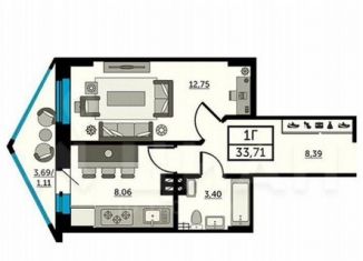 Аренда 1-комнатной квартиры, 35 м2, Ростов-на-Дону, Красноармейская улица, 157В/83с3
