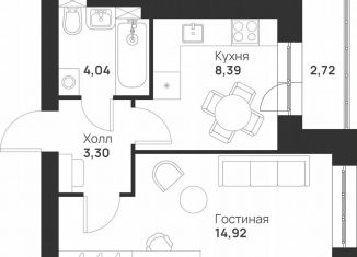 Продается 1-ком. квартира, 33.4 м2, Тула, улица Героя России Зиничева, 8