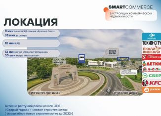 Продаю помещение свободного назначения, 34.14 м2, Санкт-Петербург, улица Восстановления, 19