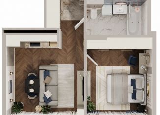 Продам однокомнатную квартиру, 41.3 м2, Республика Башкортостан, улица Аксакова, 14