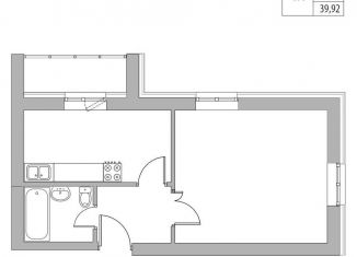 Продается 1-комнатная квартира, 38.3 м2, деревня Куюки, ЖК Новые Куюки, Молодёжная улица