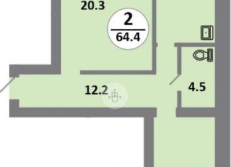Продам двухкомнатную квартиру, 63 м2, Красноярский край, Соколовская улица, 52