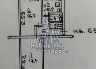 Сдача в аренду двухкомнатной квартиры, 48.5 м2, Воронеж