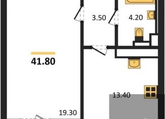 Продаю 1-ком. квартиру, 41.8 м2, Воронеж, улица Загоровского, 5/4