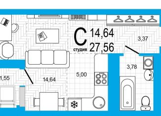 Продам 1-ком. квартиру, 27.6 м2, Республика Башкортостан