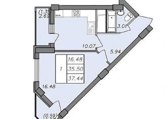 Продажа 1-комнатной квартиры, 37.4 м2, Воронеж, Волгоградская улица, 45