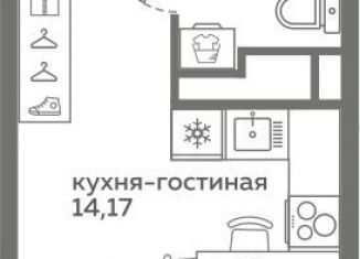 Продам квартиру студию, 21.9 м2, Тюмень