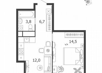 Продажа 1-ком. квартиры, 37 м2, Москва, метро ЗИЛ, улица Петра Кончаловского, 5