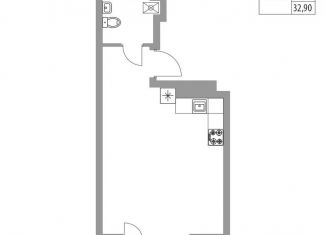 Продажа квартиры студии, 32.9 м2, Татарстан