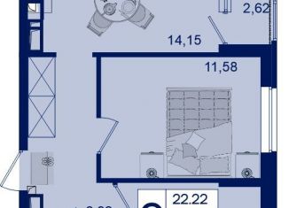 Продается двухкомнатная квартира, 48.8 м2, Краснодар, Прикубанский округ