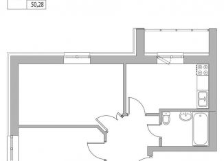Продажа 2-ком. квартиры, 48.6 м2, деревня Куюки, ЖК Новые Куюки, Молодёжная улица