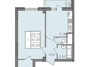 Продаю 1-ком. квартиру, 47 м2, Воронеж, Волгоградская улица, 45