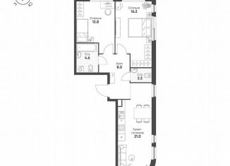 Продажа 2-ком. квартиры, 64.8 м2, Москва, метро ЗИЛ, 4-я очередь, к2.6
