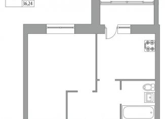 Продаю 1-ком. квартиру, 34.7 м2, Татарстан