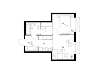 Продаю 1-ком. квартиру, 35.9 м2, Москва, ВАО, ЖК Плеханова 11, к1.5