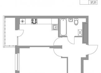 Продается 1-комнатная квартира, 37.5 м2, Татарстан