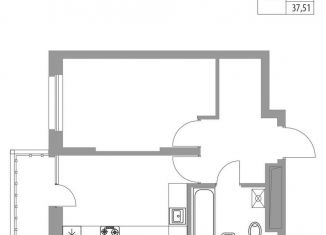 Продаю однокомнатную квартиру, 37.5 м2, Татарстан