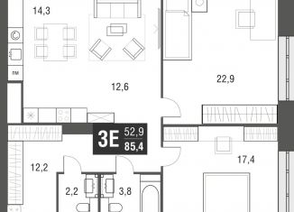 Продаю 3-комнатную квартиру, 85.4 м2, Москва, проезд Серебрякова, 11-13к1, район Свиблово